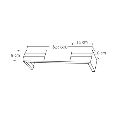 Μετόπη Αλουμινίου Οβάλ Strass Enis 1010 Νίκελ Ματ-Χρώμιο