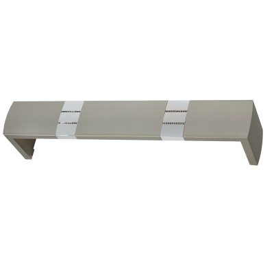 Μετόπη Αλουμινίου Οβάλ Strass Enis 1011 Νίκελ Ματ-Χρώμιο