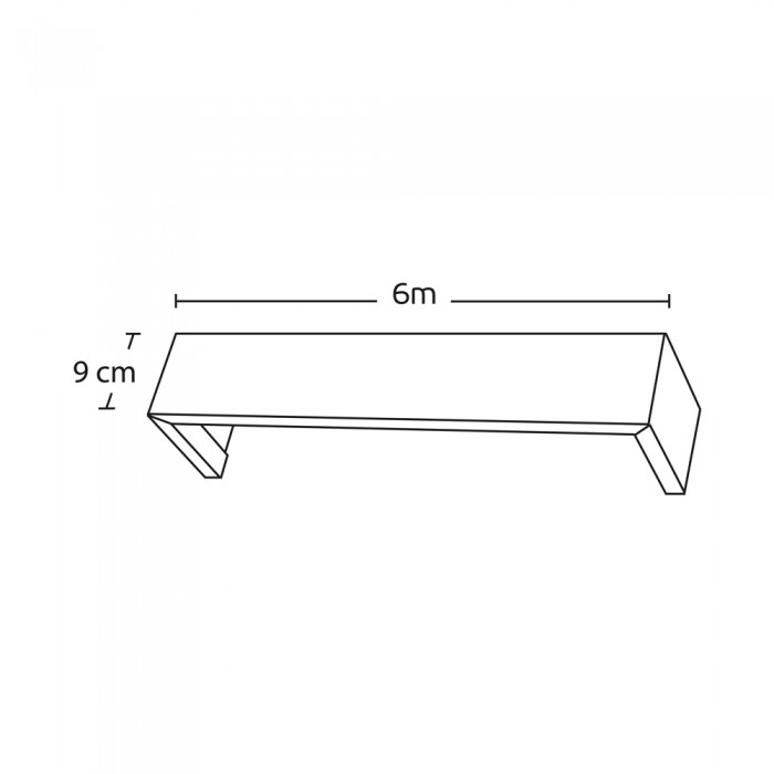 Μετόπη Αλουμινίου Τετράγωνη Enis 1706 σε χρώμα 7021