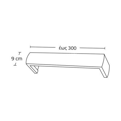 Μετόπη Αλουμινίου Οβάλ Enis 1885 Όρο Ματ