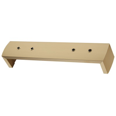 Μετόπη Αλουμινίου Οβάλ Κρύσταλλο Enis ΜΚ1885 Όρο Ματ-Μαύρο Κρύσταλλο