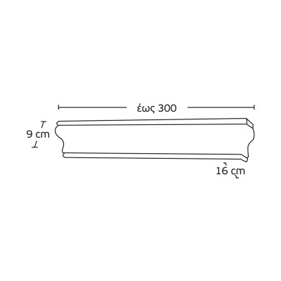 Μετόπη Αλουμινίου Ρετρό-Vintage Enis 37100 PP ORO Ξύλινη
