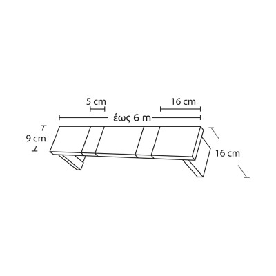 Μετόπη Inox-Μεταλλικές Enis 7587 Νίκελ Ματ με Τάπα Χρώμιο