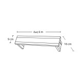 Μετόπη Inox-Μεταλλικές Enis 7706 Νίκελ Ματ -Καρυδί με Τάπα Χρώμιο