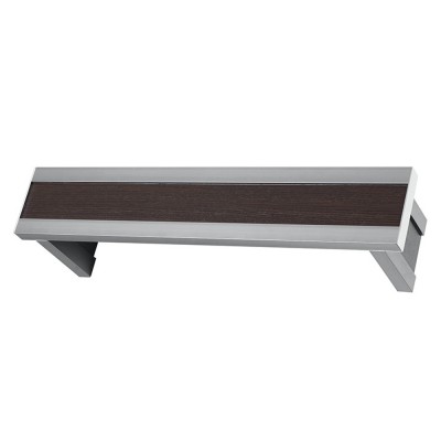 Μετόπη Inox-Μεταλλικές Enis 7706 Νίκελ Ματ -Καρυδί με Τάπα Χρώμιο