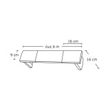 Μετόπη Αλουμινίου Enis 8097 Νίκελ Ματ-Καστανιά Ν.201 με Τάπα Χρώμιο