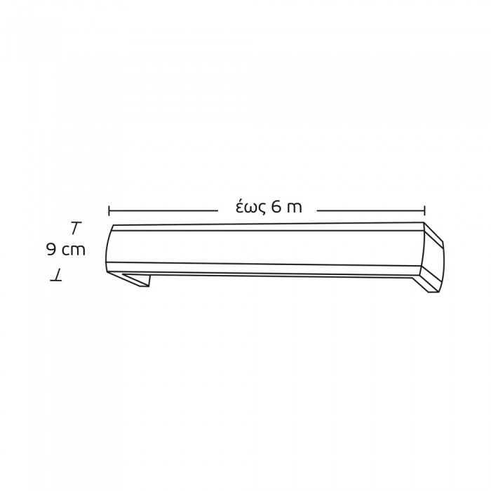Μετόπη Αλουμινίου Οβάλ με Κορδόνι Enis 9254 σε χρώμα Νο54-8100