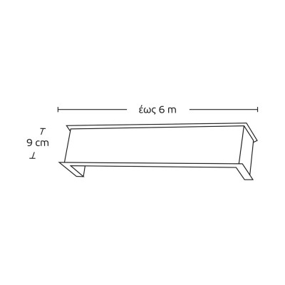 Μετόπη Αλουμινίου Τετράγωνη με Φρύδια Enis 9268 Νίκελ Ματ