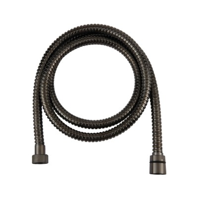 Άθραυστο μεταλικό σπιράλ τηλεφώνου ντους 1.5m Black Brushed Eurorama RV51620N-410