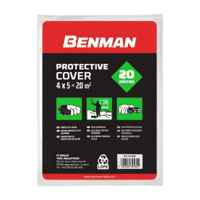 Νάυλον Προστασίας Μεσαίο 4x5m (20m²) Benman 34582 20microns