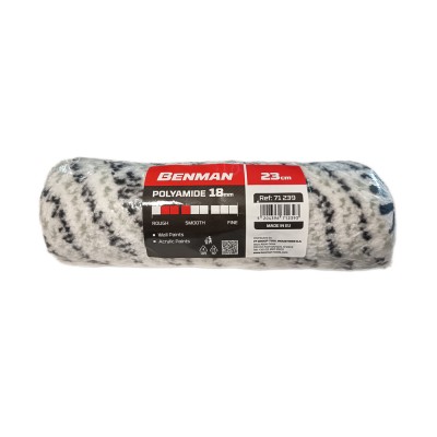 Ρολό Πολυαμίδιου με Μήκος 23cm Διάμετρο Ø84mm και Ύψος Πέλους 18mm BENMAN POLYAMIDE 71239
