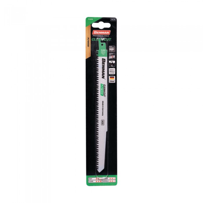Λάμα Σπαθοσέγας για Κόντρα Πλακέ 210x19x1.8mm 7TPI Τύπου S2345X Benman Clean Cut 71874 (Τιμή Τεμαχίου)