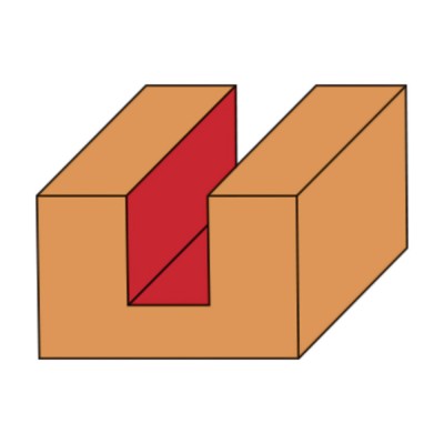 Φρέζα Αυλακώσεων Δίκοπη, Στέλεχος 8mm D:5mm Benman 71952