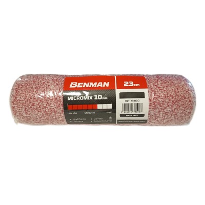 Ρολό microfiber για χρώματα & αστάρια με Μήκος23cm Διάμετρο Ø68mm και Ύψος Πέλους 10mm BENMAN MICROMIX 73000