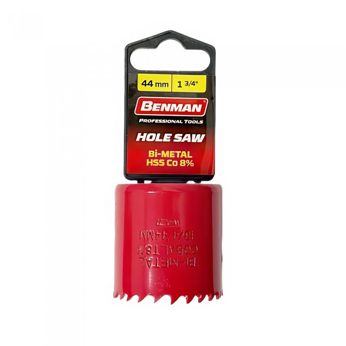 Ποτηροτρύπανο Bi-Metal Cobalt 8%, 4/6 Tpi D:44mm Benman 74213