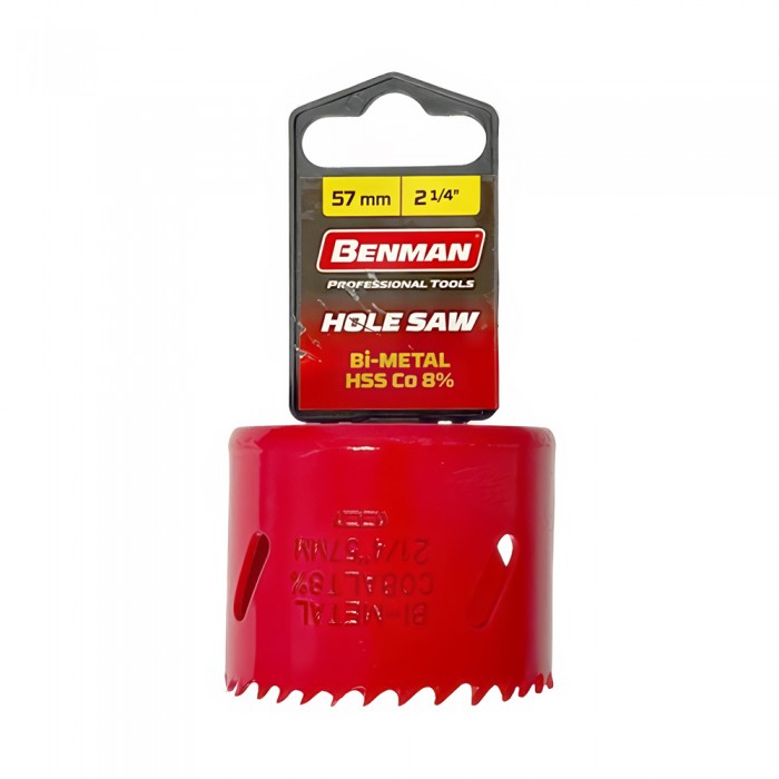 Ποτηροτρύπανο Bi-Metal Cobalt 8%, 4/6 Tpi D:57mm Benman 74218