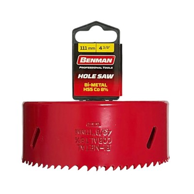 Ποτηροτρύπανο Bi-Metal Cobalt 8%, 4/6 Tpi D:111mm Benman 74231