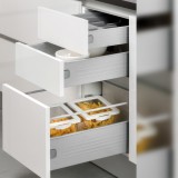 Μεταλλικά Πλαϊνά Συρταριού FGV με ύψος 15cm και βάθος 55cm σε χρώμα Λευκό