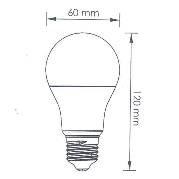 Λάμπα Led Fos_Me 14W 6500K 1521Lumens Ψυχρό Λευκό Φως E27 (Μεγάλο Βιδωτό Ντουί) Ø60x115mm 44-050039