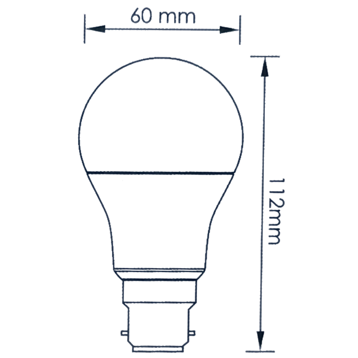 Λάμπα Led Fos_Me 10.5W 1055 Lumens 6500K Ψυχρό λευκό B22 (ΜΠΑΓΙΟΝΕΤ) Ø60x120mm 44-050099