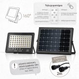 Ηλιακός Προβολέας LED 300W 2450lm 3CCT IP65 με Πάνελ 25W Μαύρος ΦOS_ME 47-00725