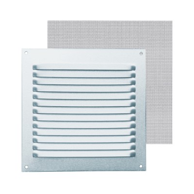 Περσίδα Εξαερισμού Inox Sus 430 Τετράγωνη 200x200mm με Σίτα  FEPRE 040488