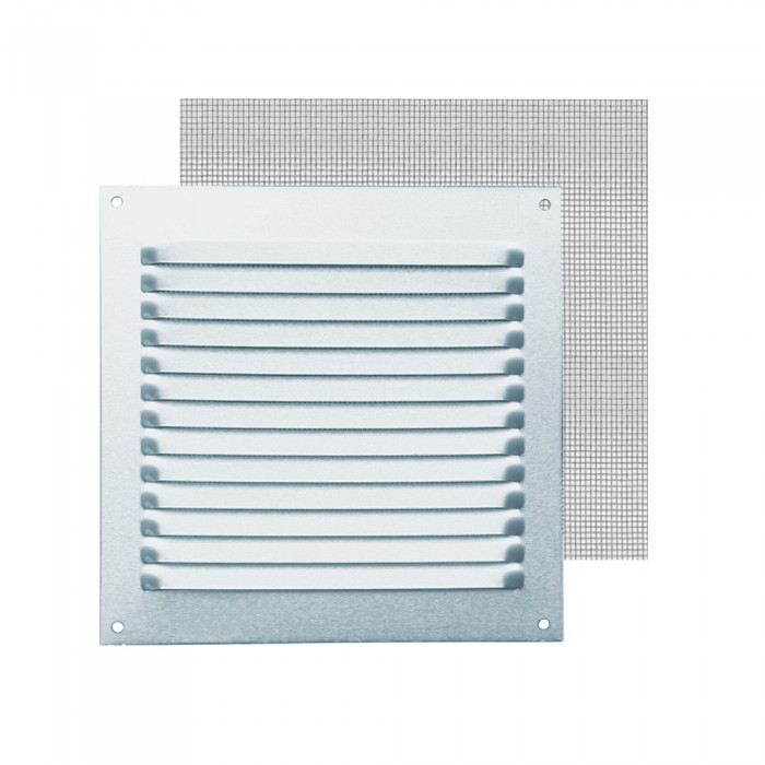 Περσίδα Εξαερισμού Inox Sus 430 Τετράγωνη 170x170mm με Σίτα  FEPRE 041553