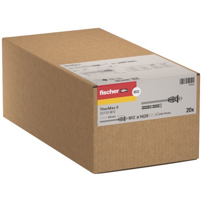 Στήριγμα Θερμοπρόσοψης με Θερμοδιακοπή Fischer TherMax II 12/110 M12 575222