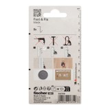 Άγκιστρο τοίχου Μαύρο σε blister Fischer Fast & Fix 532759