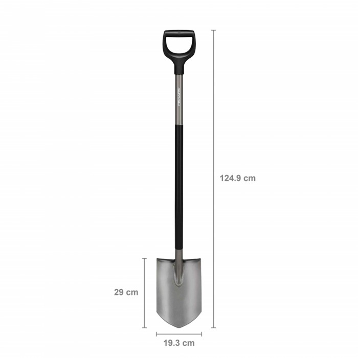 Πατόφτυαρο Αιχμηρό με Εργονομική Λαβή FISKARS Ergonomic™ Spade Grey 311733102