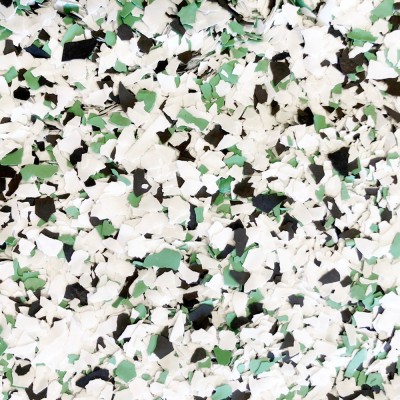 Πολύχρωμες Διακοσμητικές Νιφάδες 200gr Fleur Flakes Green-Jasper 14045