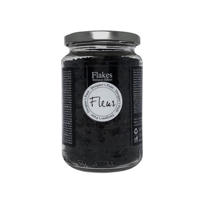 Πολύχρωμες Διακοσμητικές Νιφάδες 200gr Fleur Flakes Onyx-Black 14051