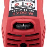 Γωνιακός τροχός 1700 Watt με μεταβλητό αριθμό στροφών και φρένο 125 mm FLEX LBE 17-11 125 447668
