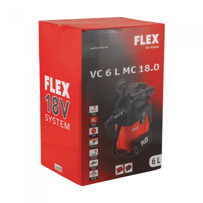 Σκούπα Στερεών Μπαταρίας 18V FLEX VC 6 L MC 18.0 481491
