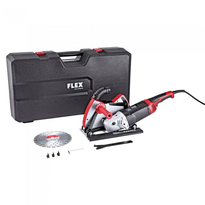 Γωνιακός Τροχός με Κεφαλή Αναρρόφησης Σκόνης χωρίς Οδηγό 2600W FLEX DCG L 26-6 230 Set 494631