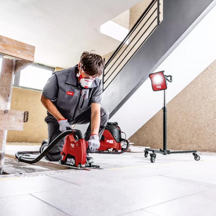 Γωνιακός Τροχός με Κεφαλή Αναρρόφησης Σκόνης χωρίς Οδηγό 2600W FLEX DCG L 26-6 230 Set 494631