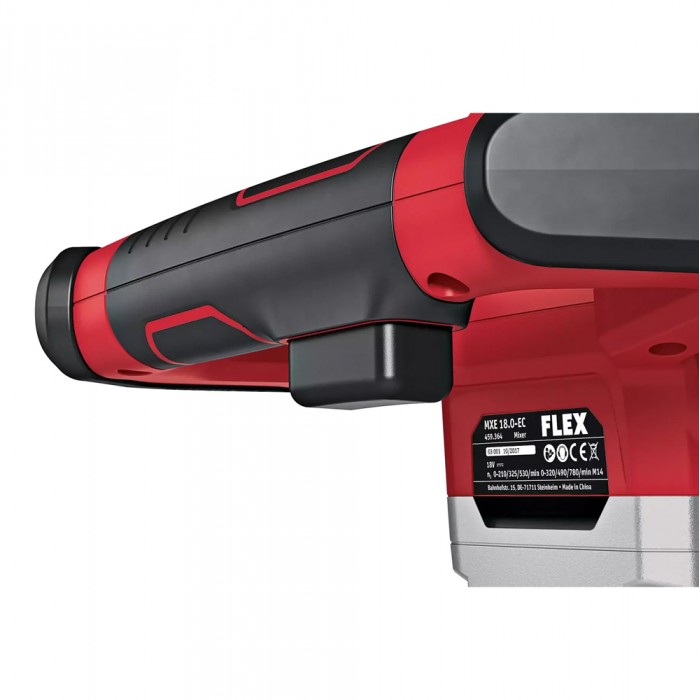 Αναδευτήρας μπαταρίας 2 ταχυτήτων με διακόπτη επιλογής στροφών 3 θέσεων 18.0V FLEX MXE 18.0 EC + HP2 120 495964