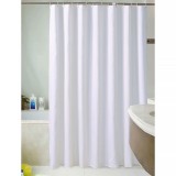 Κουρτίνα Μπάνιου Υφασμάτινη 180x200 εκ., Λευκή Frans Interior Design K1-20