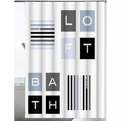 Κουρτίνα Μπάνιου Υφασμάτινη 180x200 εκ., Bath Frans Interior Design K10-20