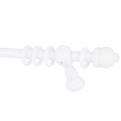 Ξύλινο Κουρτινόξυλο Ø23 Λευκό Frans Interior Design