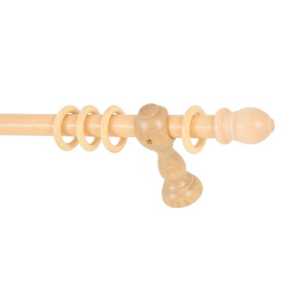 Ξύλινο Κουρτινόξυλο Ø28 Φυσικό Frans Interior Design