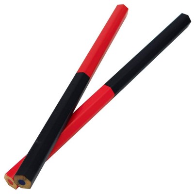 Μολύβι Ξυλουργού Δίχρωμο Εξάγωνο VOLA 602/18 Κόκκινο - Μπλε