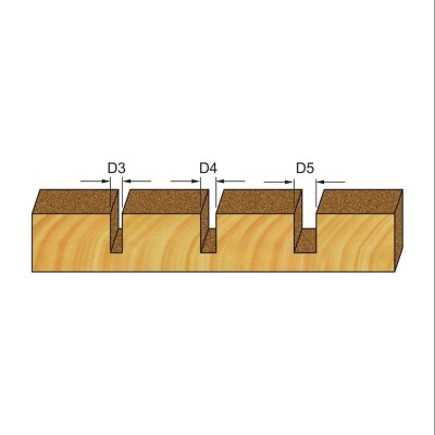 Κοπτικό εργαλείο Ρούτερ ίσιο ΒΙΜΗΚΕ D=3  L=46 d=6.35 6012-0010031