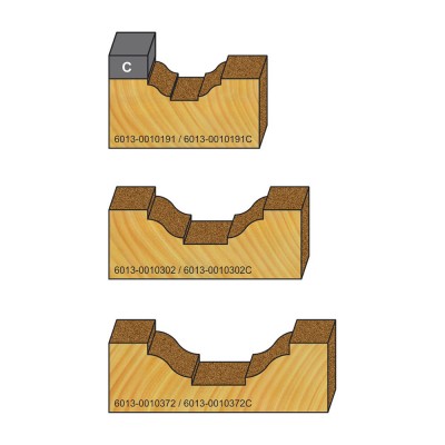 Κοπτικό εργαλείο Ρούτερ μορφής ΒΙΜΗΚΕ D=19 L=50 d=6.35 6013-0010191