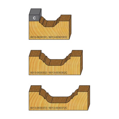 Κοπτικό εργαλείο Ρούτερ μορφής ΒΙΜΗΚΕ D=19 L=50 d=6.35 6013-0030191
