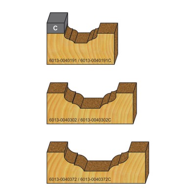 Κοπτικό εργαλείο Ρούτερ μορφής ΒΙΜΗΚΕ D=19 L=50 d=6.35 6013-0040191