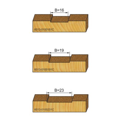Κοπτικό εργαλείο Ρούτερ μορφής ΒΙΜΗΚΕ D=25 B=16 L=55 d=6.35 6013-0100161C
