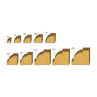 Κοπτικό εργαλείο Ρούτερ μορφής ΒΙΜΗΚΕ R=3 L=50 d=6.35 6014-0041031