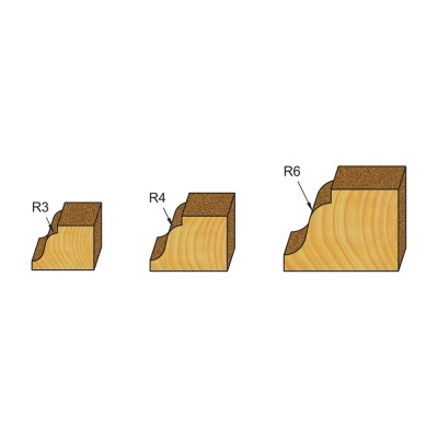 Κοπτικό εργαλείο Ρούτερ μορφής ΒΙΜΗΚΕ R=3 B=11 L=43 d=6.35 6014-0060031