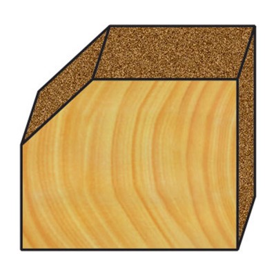 Κοπτικό εργαλείο Ρούτερ μορφής ΒΙΜΗΚΕ D=19 L=54 d=6.35 6014-0080191